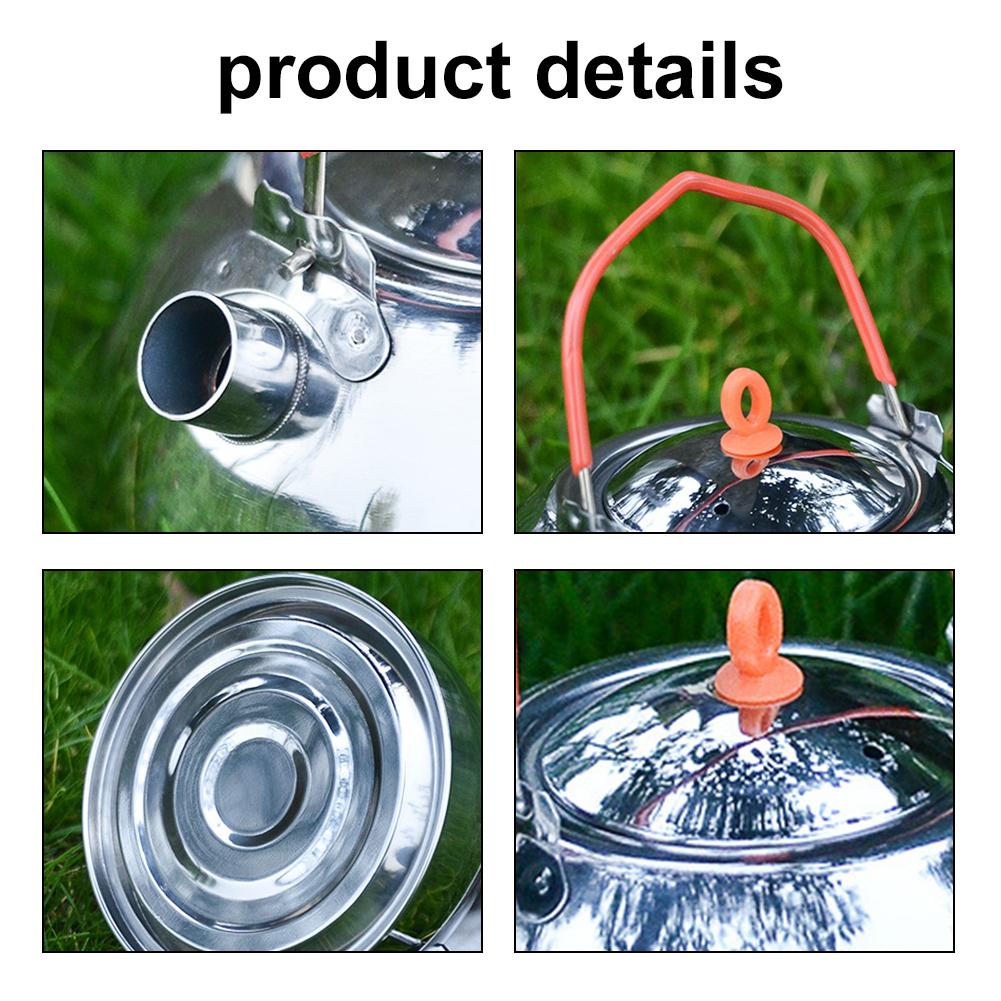 Ấm Trà Nhỏ Bằng Thép Không Gỉ Di Động 0.6L