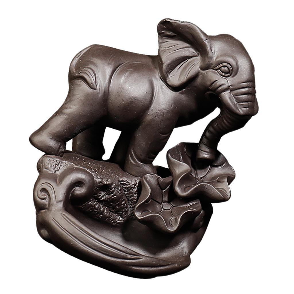 Incense Burner Elephant Model Aromatherapy Clay Cones Holder