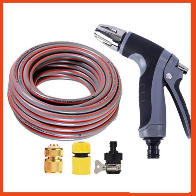 Bộ dây và vòi xịt rửa xe tưới cây tăng áp 7-10M 206817