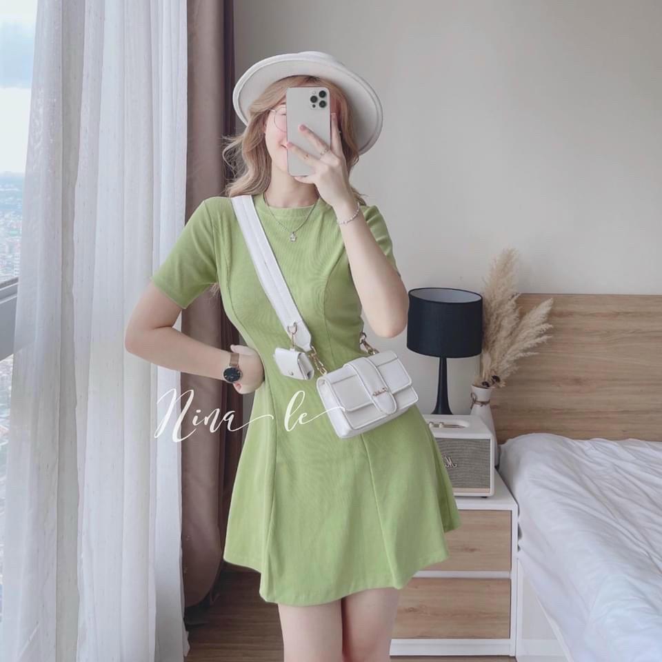 Đầm váy nữ body form chuẩn dành cho các nàng đi chơi, dạo phố xinh xắn với hai màu tôn da, tôn dáng