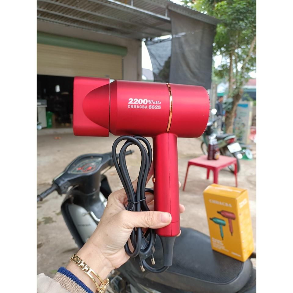 Máy sấy tóc 2 chiều nóng lạnh công suất lớn 2200W nhanh khô tóc, tặng kèm mỏ vịt