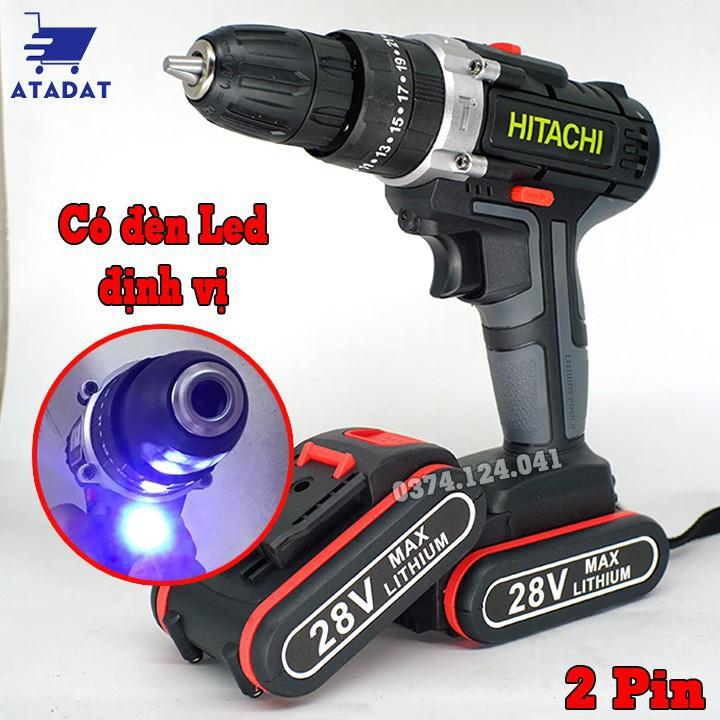 Máy khoan Pin HITACHI 28V Có Búa - Không Búa - Bắt Vít Hitachi 12V, Máy Khoan Lõi Đồng, Khoan Tường 12V