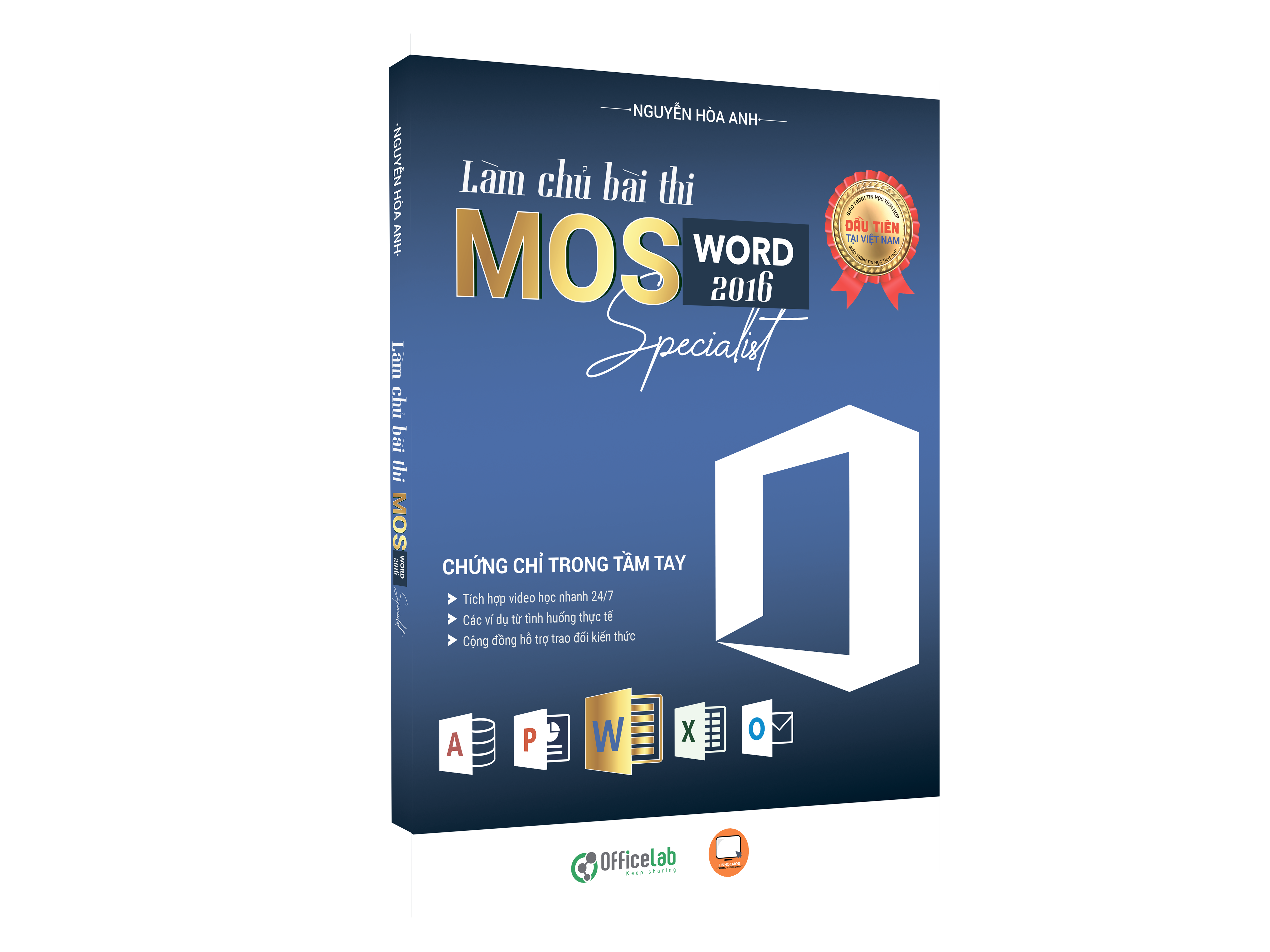 Sách - Combo &quot;Làm Chủ Bài Thi MOS Word 2016 Specialist&quot;, Ứng dụng tin học văn phòng cơ bản - tinhocmos