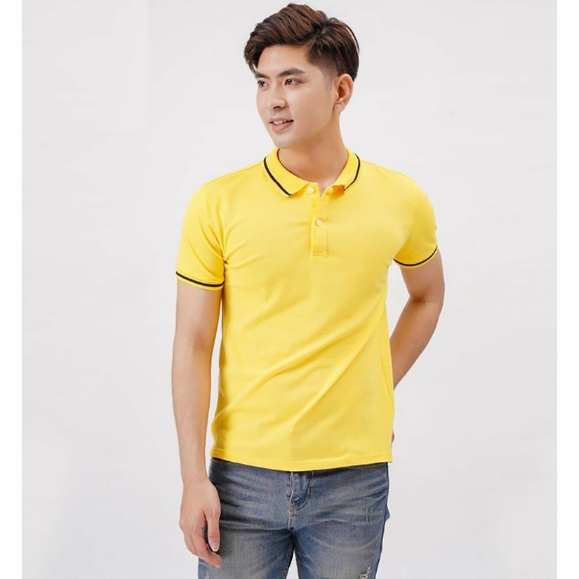 Áo Thun nam POLO PHỐI VIỀN vải thun mát lạnh chất cotton 4 chiều cao cấp-PLOVIEN212