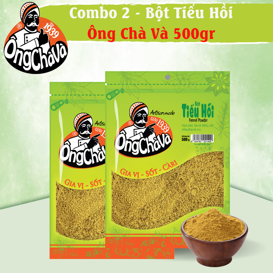 Combo 2 Túi Bột Tiểu Hồi Ông Chà Và 500gr