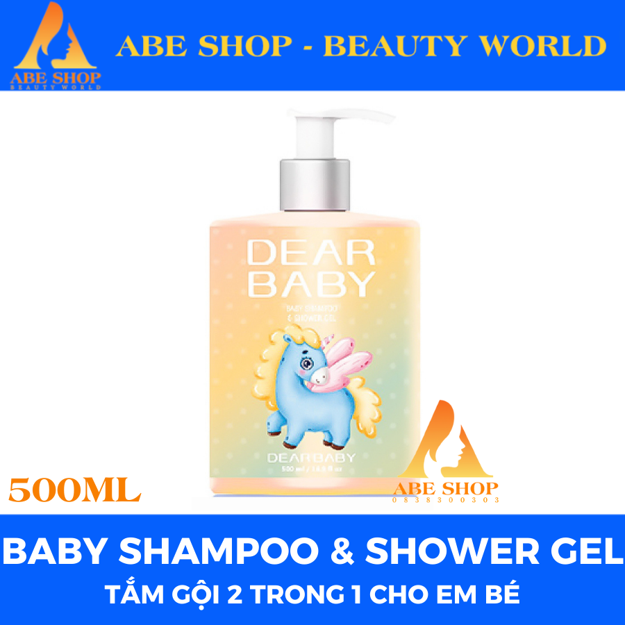 Tăm Gội 2 in 1 Cho Bé - DEAR BABY - DEAR BODY - Sạch Tóc - Mềm Da - Hương Thơm Nhẹ - Không Làm Cay Mắt Bé - Dịu Nhẹ Với Da