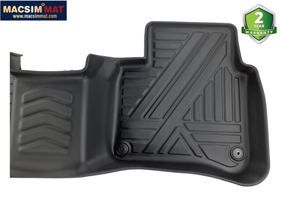 Thảm lót sàn xe ô tô Mercedes S Class 2014 - đến nay Nhãn hiệu Macsim chất liệu nhựa TPV màu đen.
