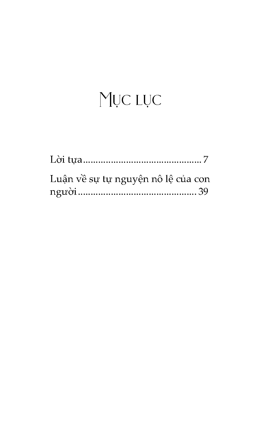 Sách - Luận Về Sự Tự Nguyện Nô Lệ Của Con Người