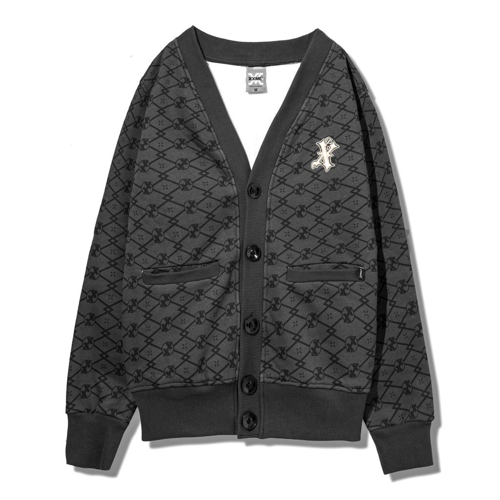 Áo khoác cardigan nỉ cao cấp thêu logo X2 Monogram XXME