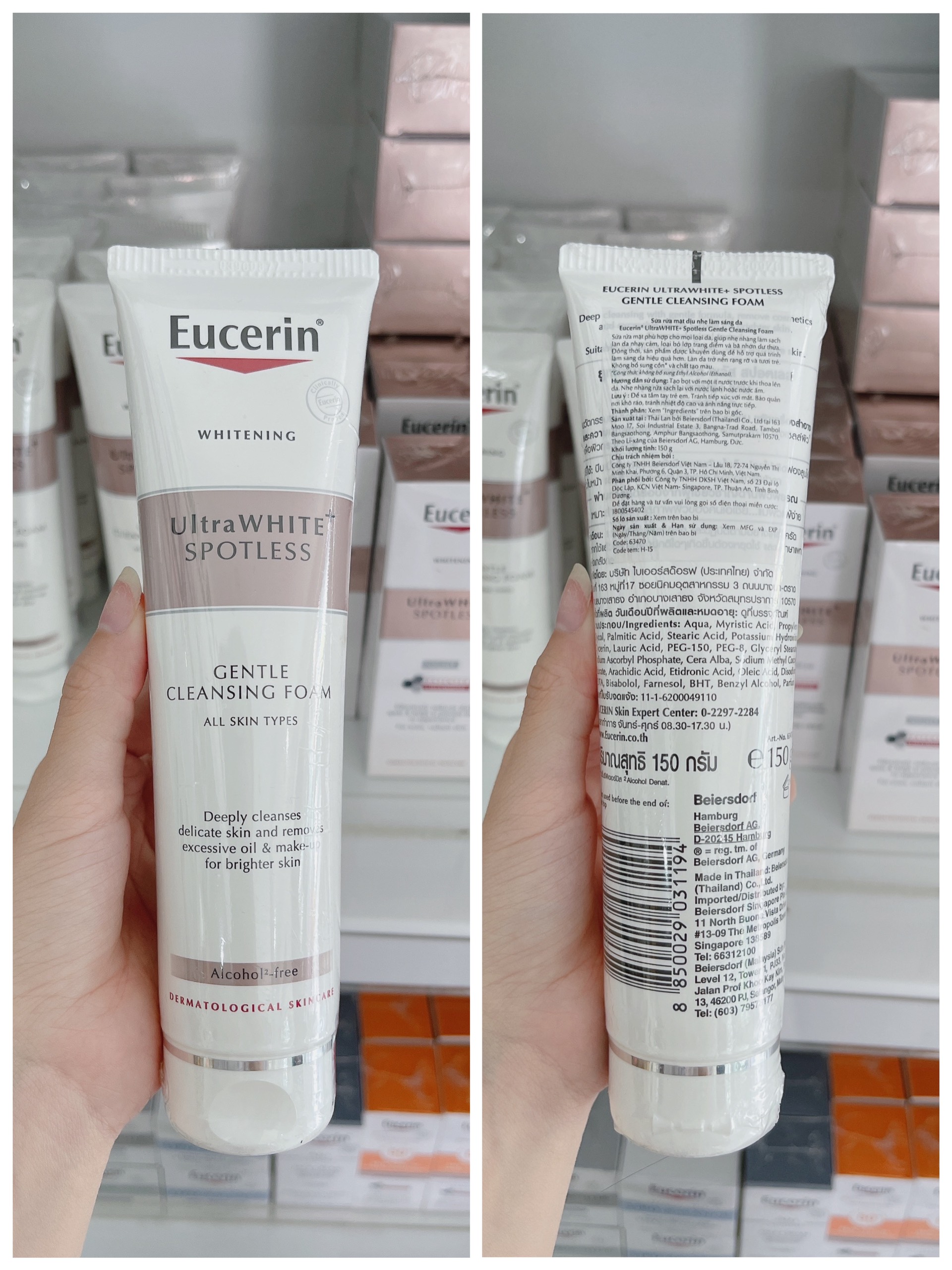Sữa Rửa Mặt Trắng Da Eucerin Spotless Brightening Cleansing Foam 150ml