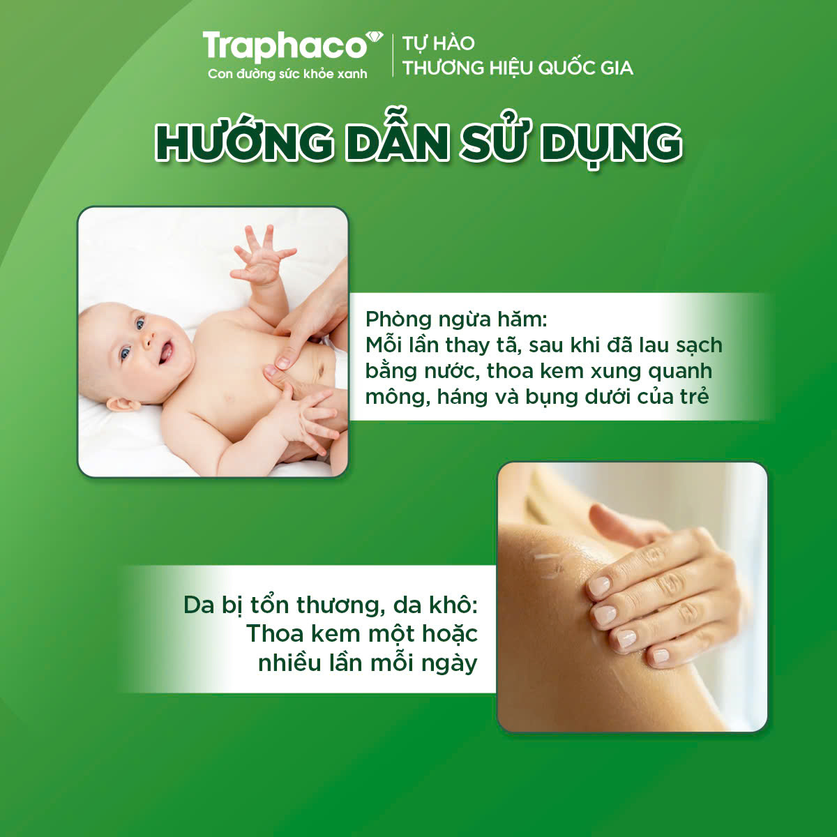 TRAPANTHEN- PHÒNG NGỪA HĂM VÀ KHÔ DA- Hộp 1 tube 30 g