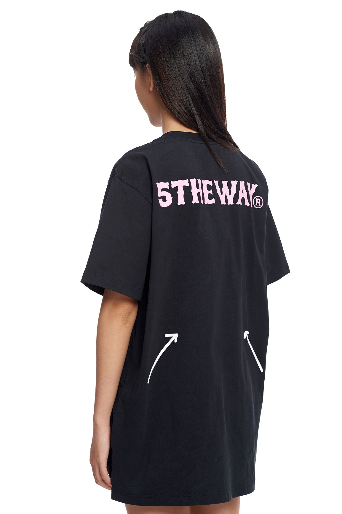 5THEWAY /painting/ SQUARE TEE in BLACK aka Áo Thun ĐEN