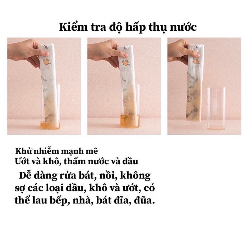 Cuộn khăn giấy lau bếp siêu dai ,thấm dầu mỡ 20cm và 25cm (Không kèm cọc giữ cuộn giấy)