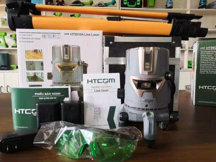 MÁY CÂN MỰC LAZER 5 TIA XANH HT8910A HTCOM - HÀNG CHÍNH HÃNG