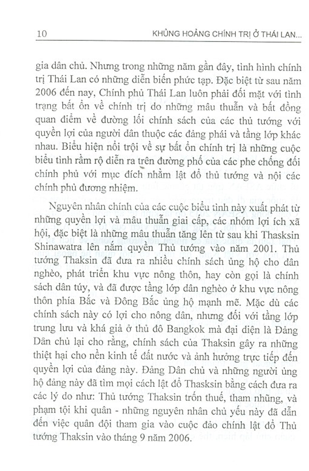 Khủng Hoảng Chính Trị Ở Thái Lan Thời Kỳ Nữ Thủ Tướng Yingluck