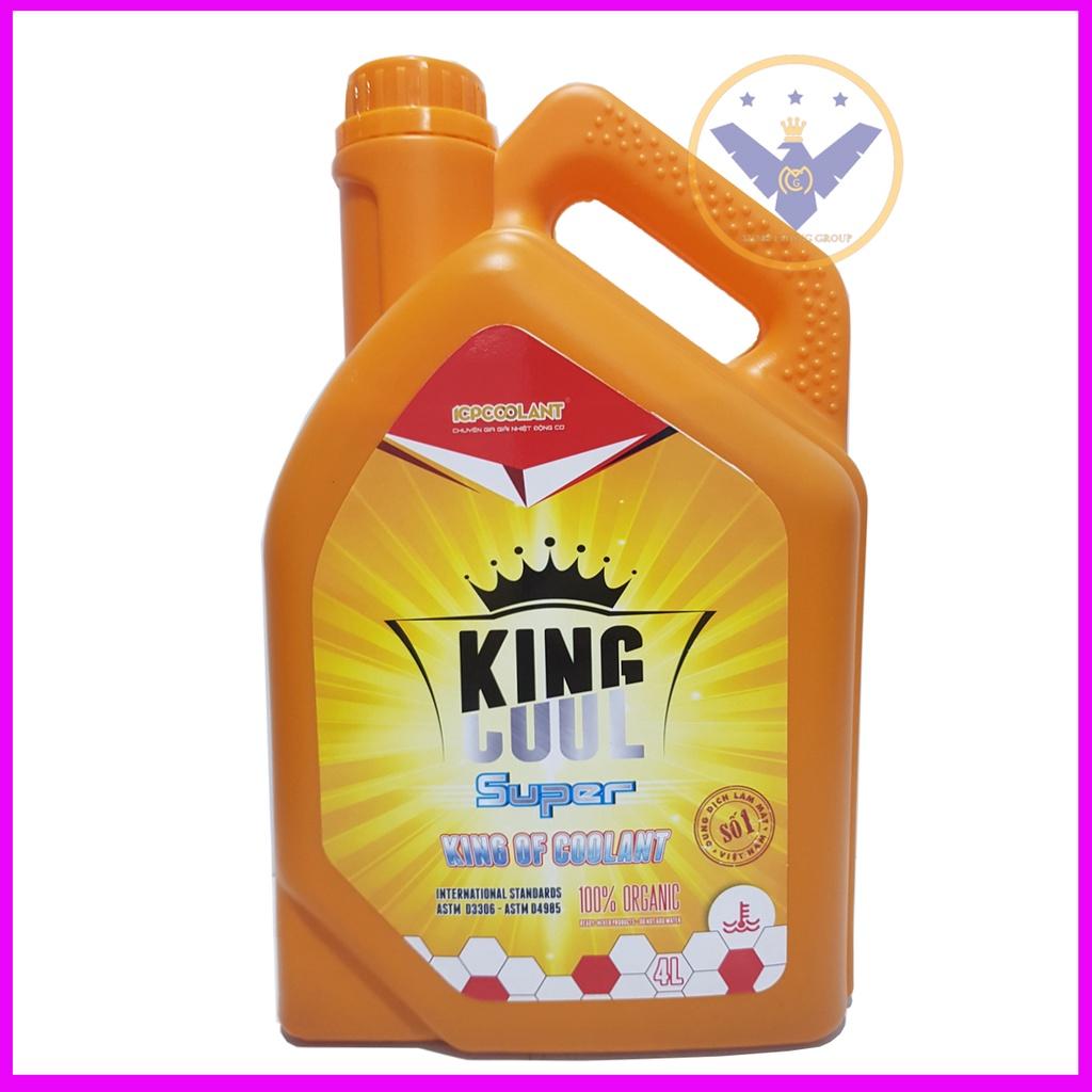 Nước làm mát động cơ xe ô tô , KINGCOOL SUPER can 4L