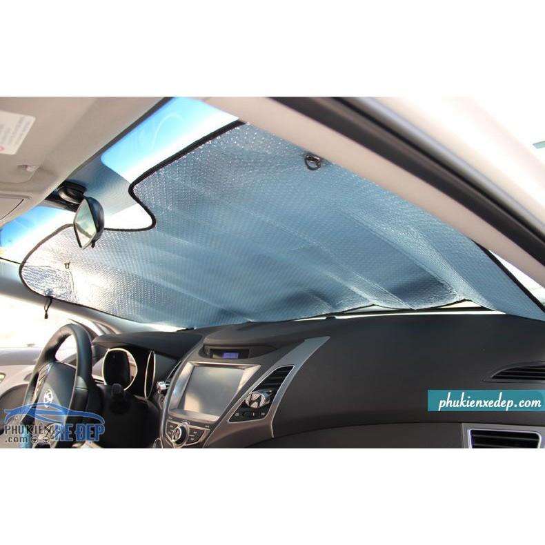 Tấm chắn nắng xe ô tô, che nắng kính lái chất liệu xốp phủ bạc phản quang hiệu quả giá hạt dẻ, kinh tế nhất