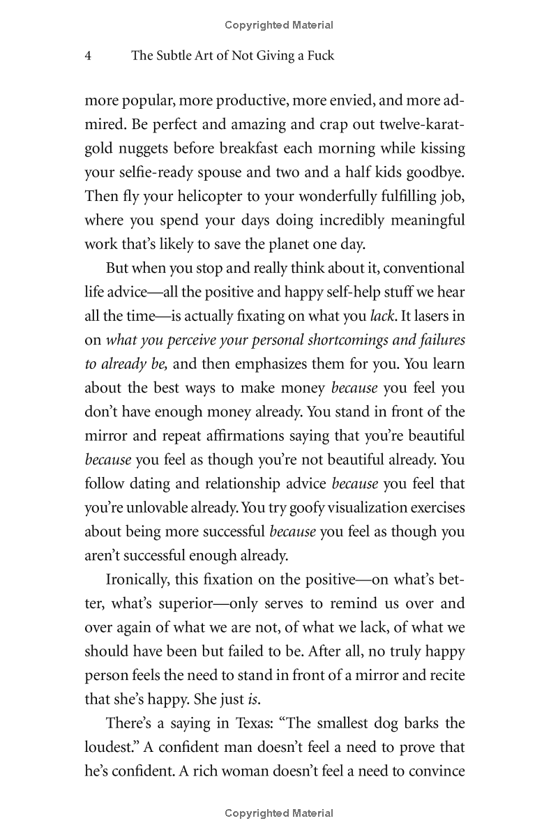 Sách ngoại văn: The Subtle Art Of Not Giving A Bleep - A Counterintuitive Approach To Living A Good Life