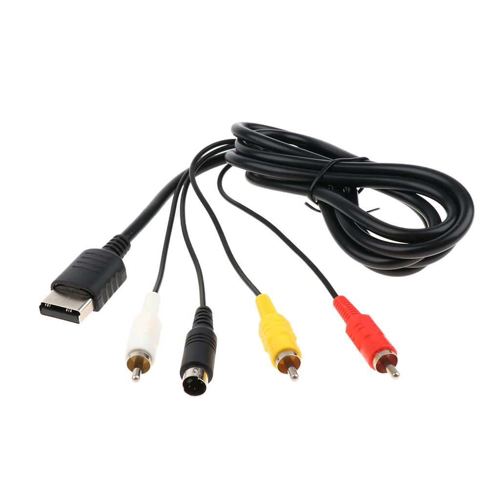 AV S Video Audio Composite Component Cable Cord For Sega Saturn Console S-Video AVS