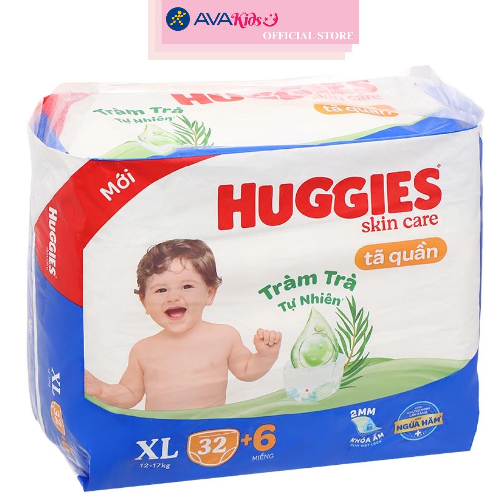 Tã quần Huggies Skincare size XL 32 + 6 miếng (12 - 17 kg)
