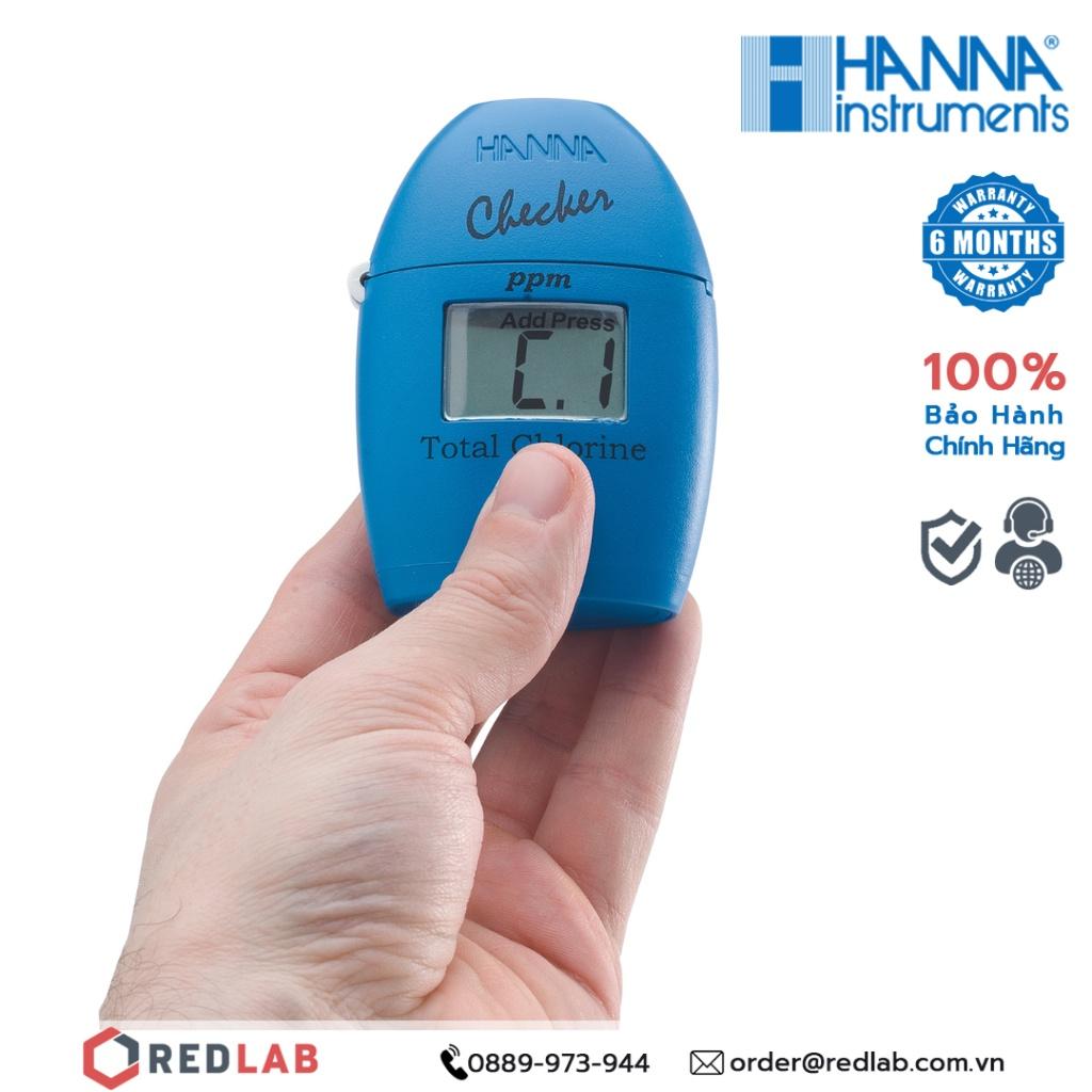 Checker đo Clo tổng trong nước Hanna HI711 bảo hành 6 tháng | Máy đo Cl2 trong nước