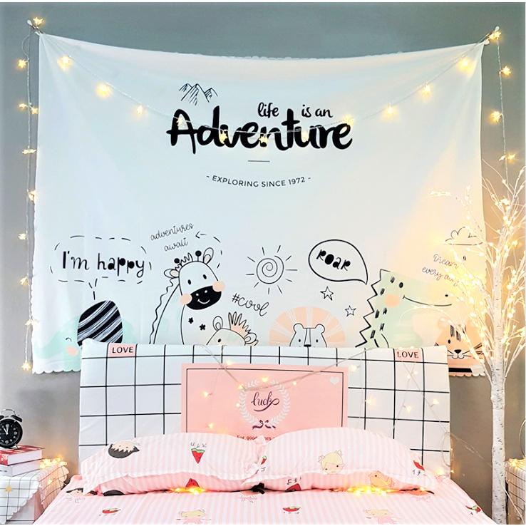 Thảm Treo Tường, Decor phong ngủ, vải treo tường phòng ngủ