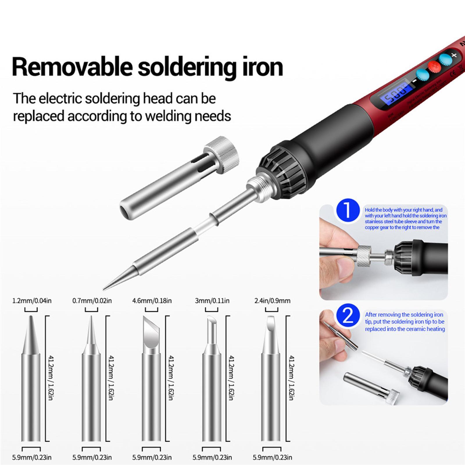 Soldering Iron Electric Gun Adjustable Temperature Welding Set
