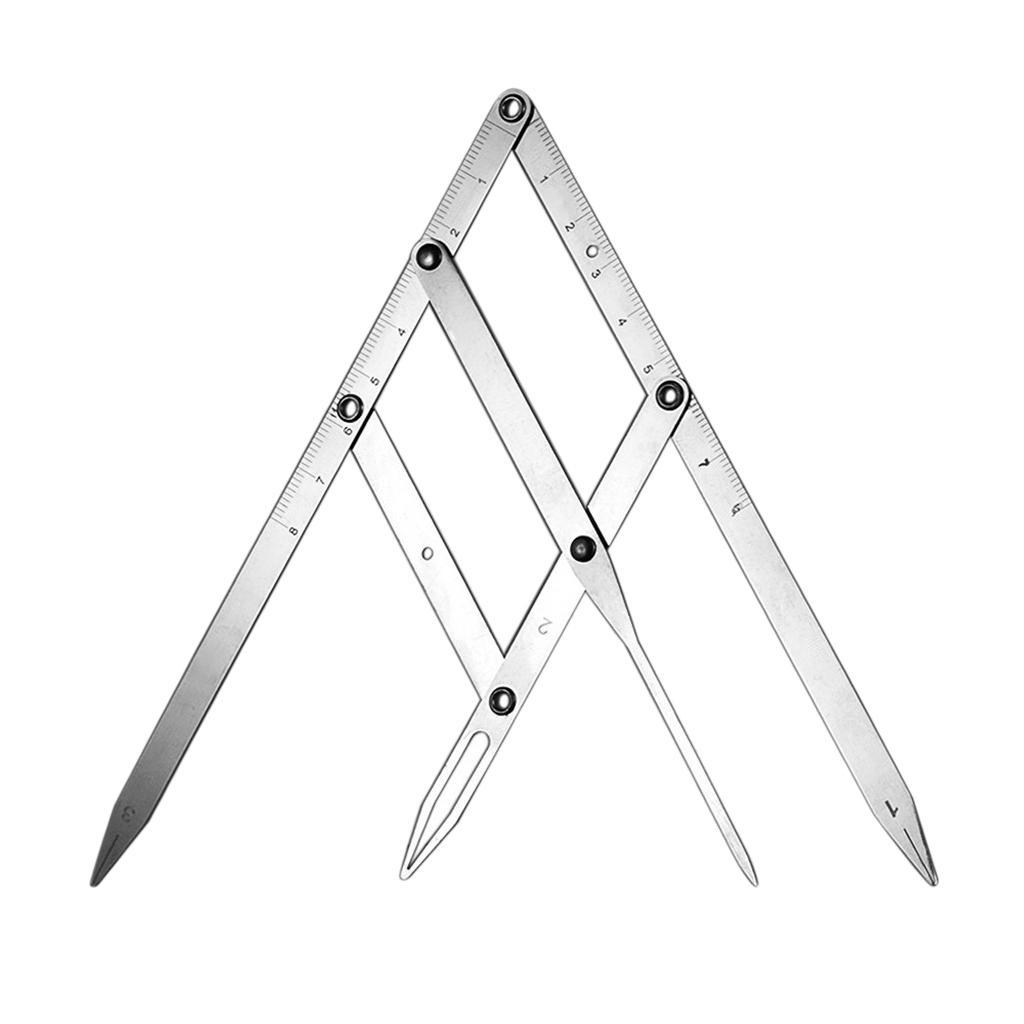 Gold Mean CALIPER Permanent Makeup Eyebrow Ratio Measure Ruler Stencil