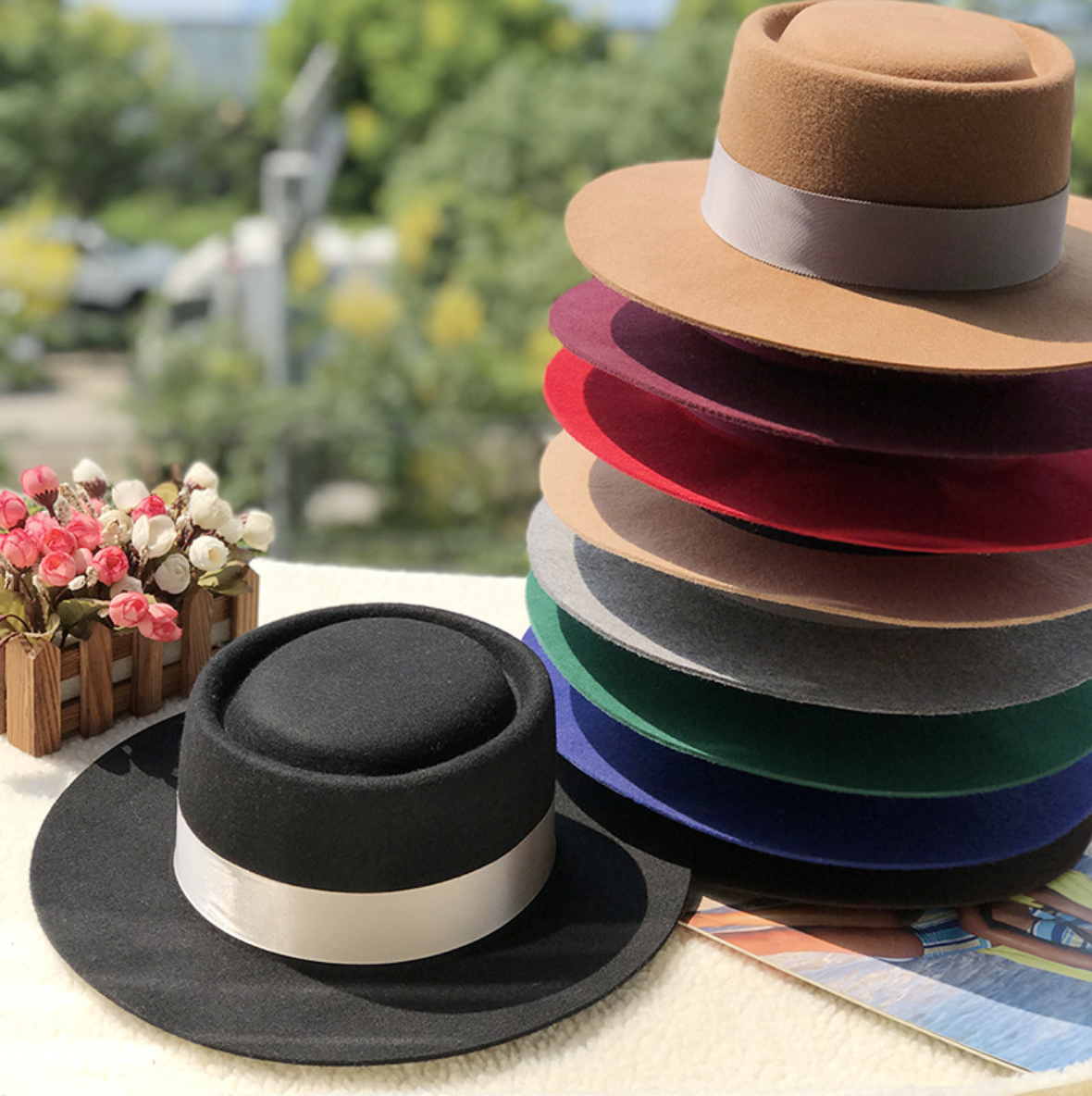 Mũ Phớt Fedora Vành Tròn Cao Cấp Mugout FN02 - Nón Phớt Thời Trang chất Nỉ | Mũ Chất