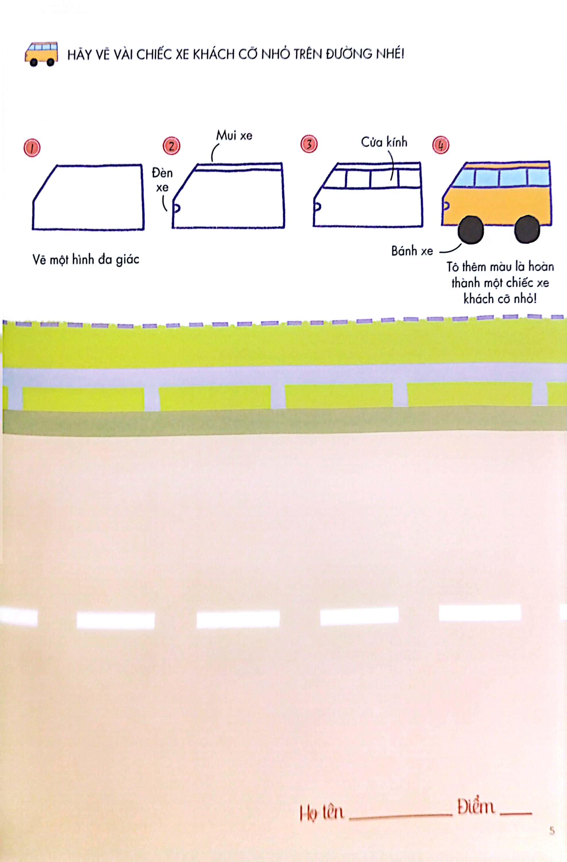 Sách - Bé Tập Làm Họa Sĩ - Tập Vẽ Phương Tiện Giao Thông