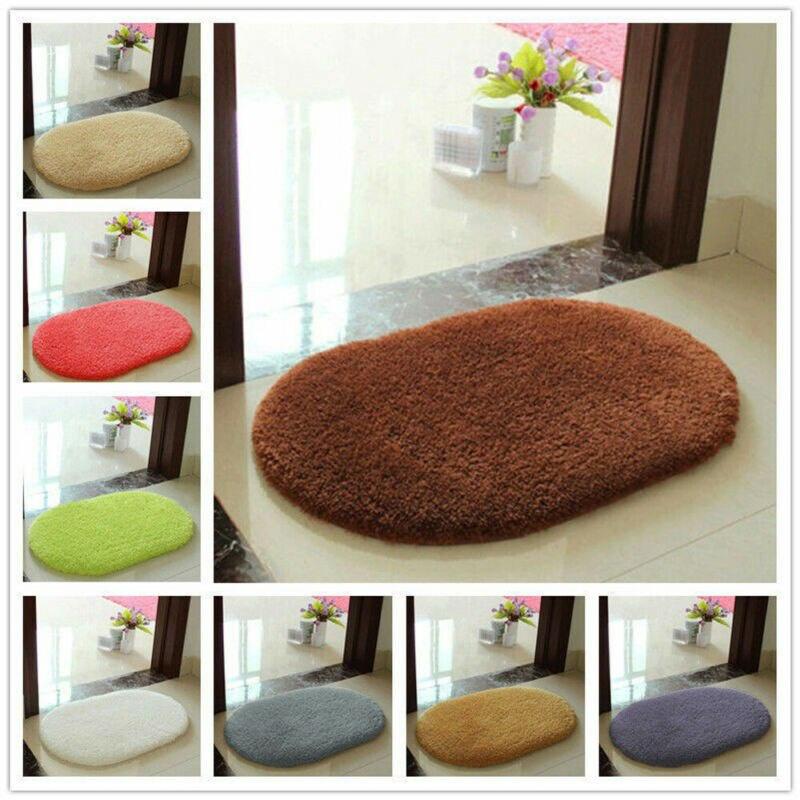 1PC Absorbent Soft Bathroom Bedroom Floor Non-slip Mat Memory Foam Bath Shower Rug E