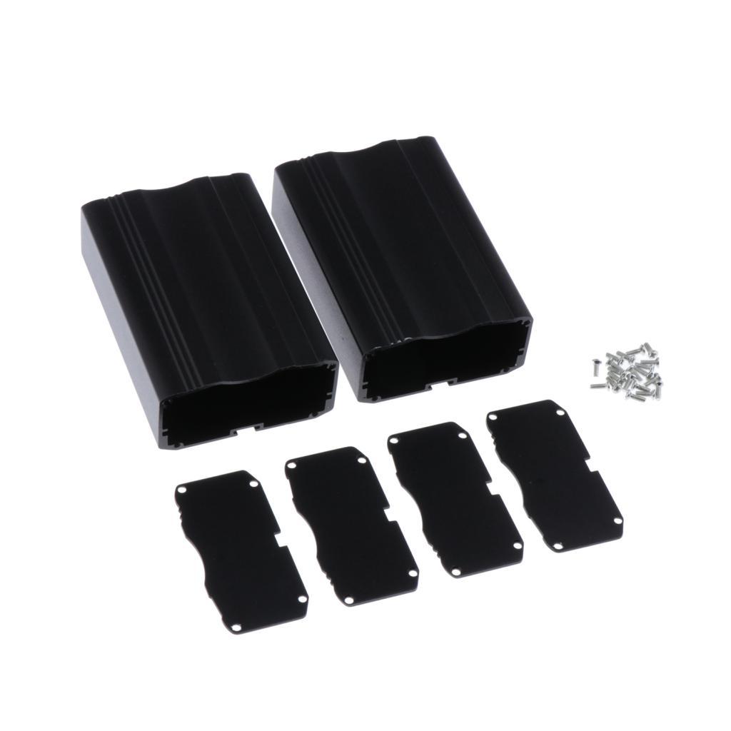 Black Rail Controller Aluminum Case Circuit Board Enclosure Electronic Shell