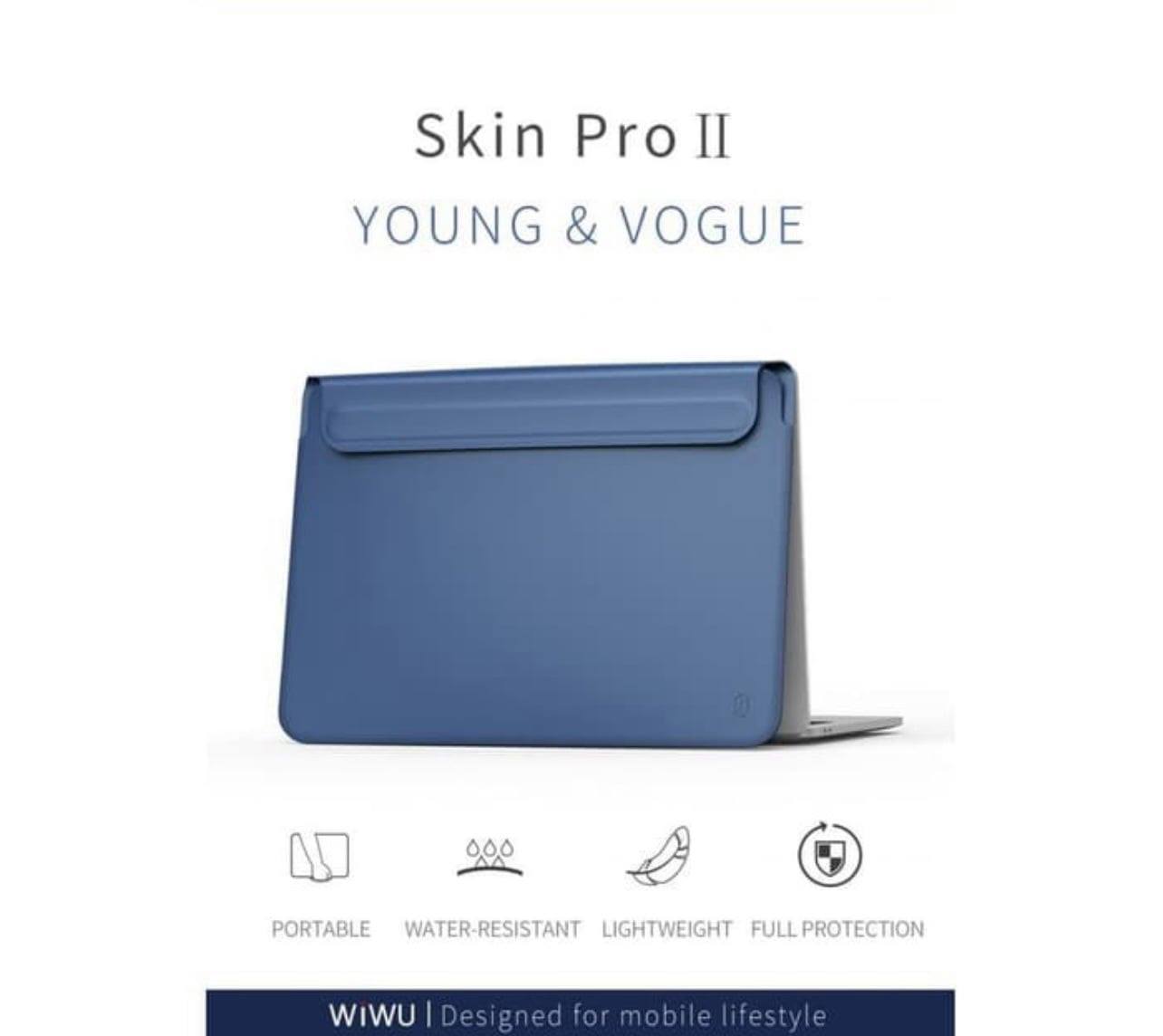 Bao Da Wiwu Skin Pro II Dành Cho Macbook Pro Chất Liệu Vải Sợi Nhỏ Chất Lượng Cao - Hàng Chính Hãng