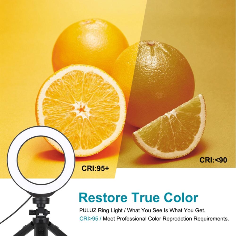 Đèn LED tròn 4.7 Inch 3 chế độ màu trợ sáng điện thoại quay livestream