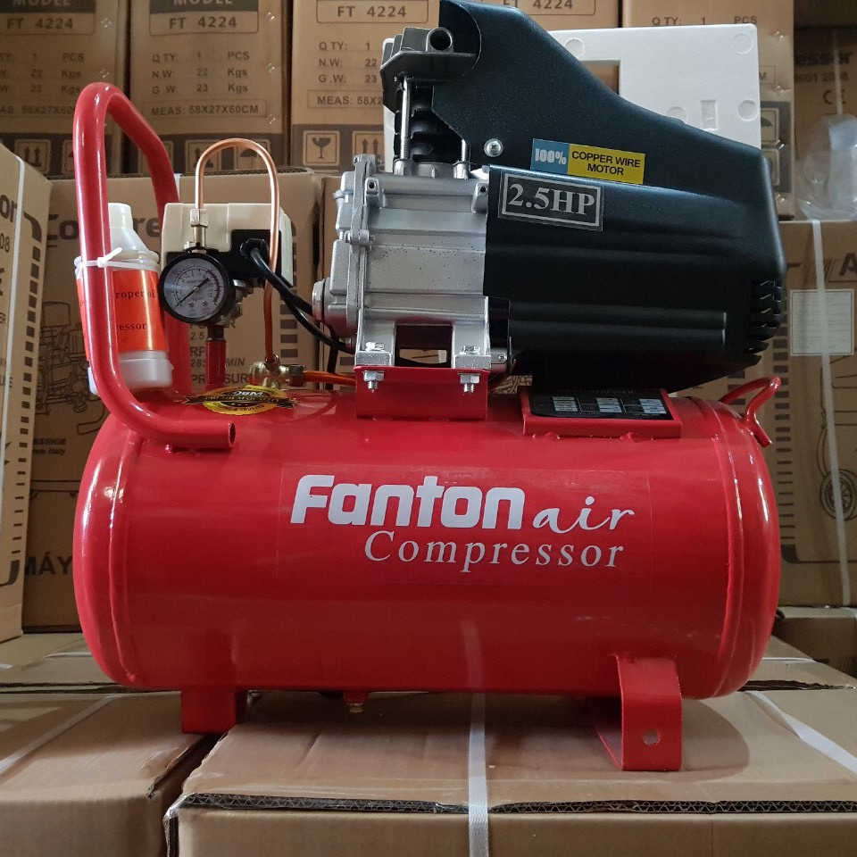 Máy nén khí 24L Fanton 4224 liền trục có dầu