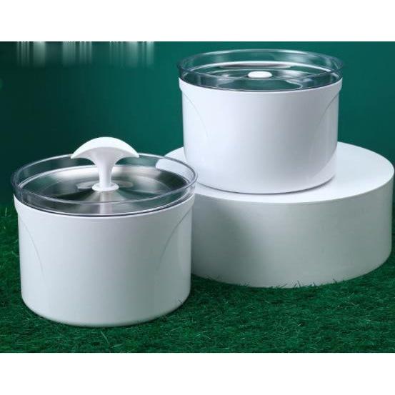 Máy lọc nước cho thú cưng, Đài phun nước 2.5L dành cho mèo, bằng inox không gỉ , an toàn sạch sẽ