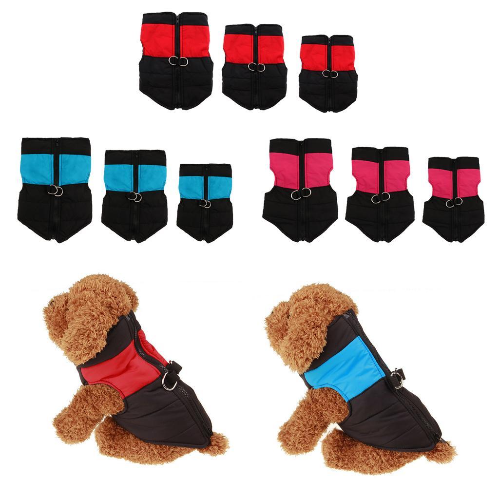 Dog Winter Warm Coat Vest Waterproof Jacket Down Vest Puppy Clothes