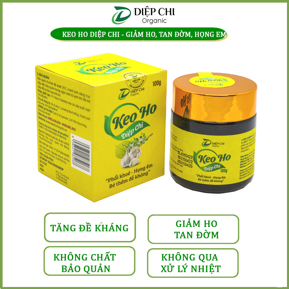 Combo Keo Ho Diệp Chi _ Dầu tỏi Diệp Chi Gold - Tặng kèm vòng dâu cho bé và nước hoa LACO cho mẹ - Nuôi con không kháng sinh