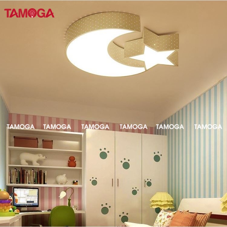 Đèn trần trang trí hình trăng sao TAMOGA RUBYS 8324+ Tặng kèm khiển