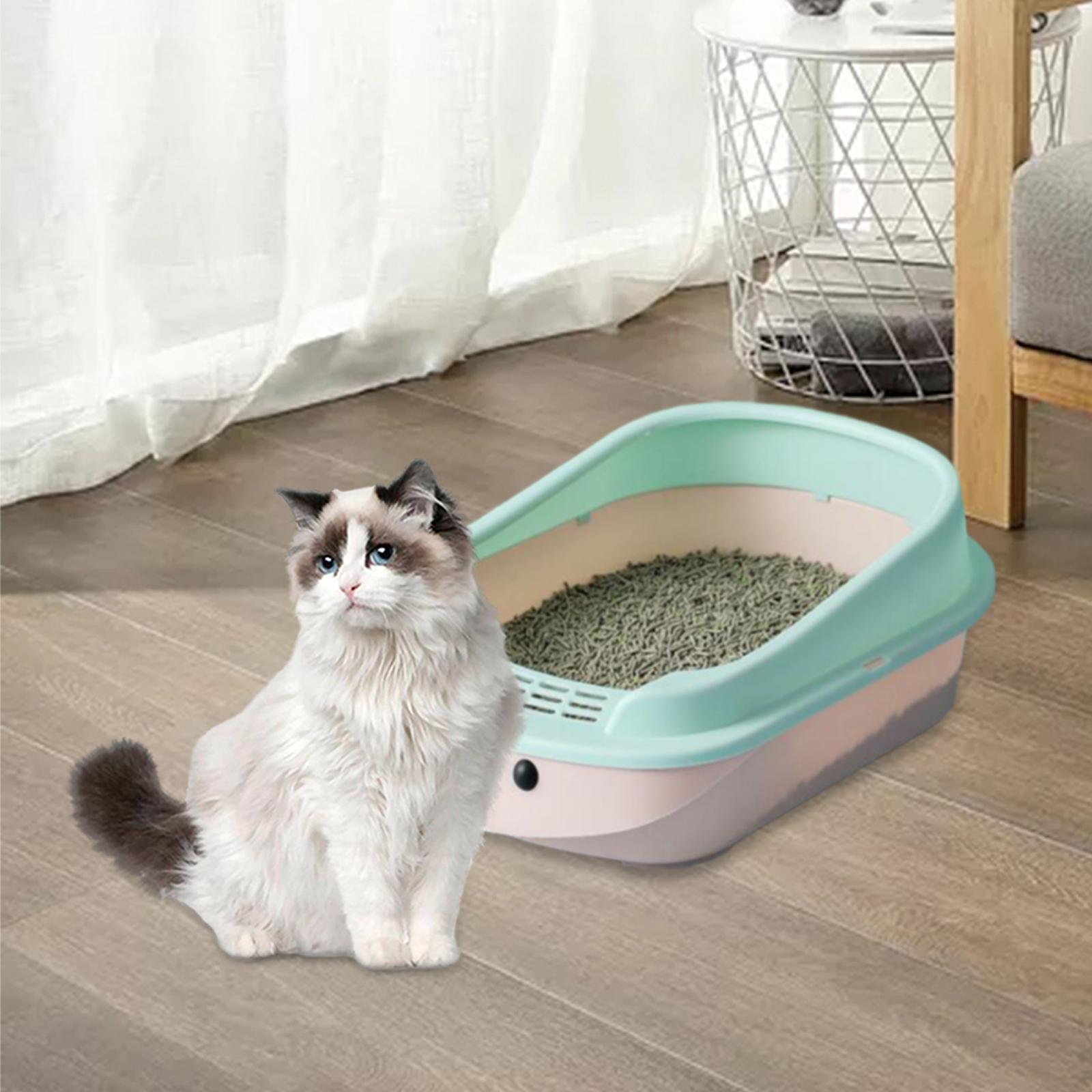 Cat Litter Box Anti Splashing Cat Litter Container Cat Litter Tray