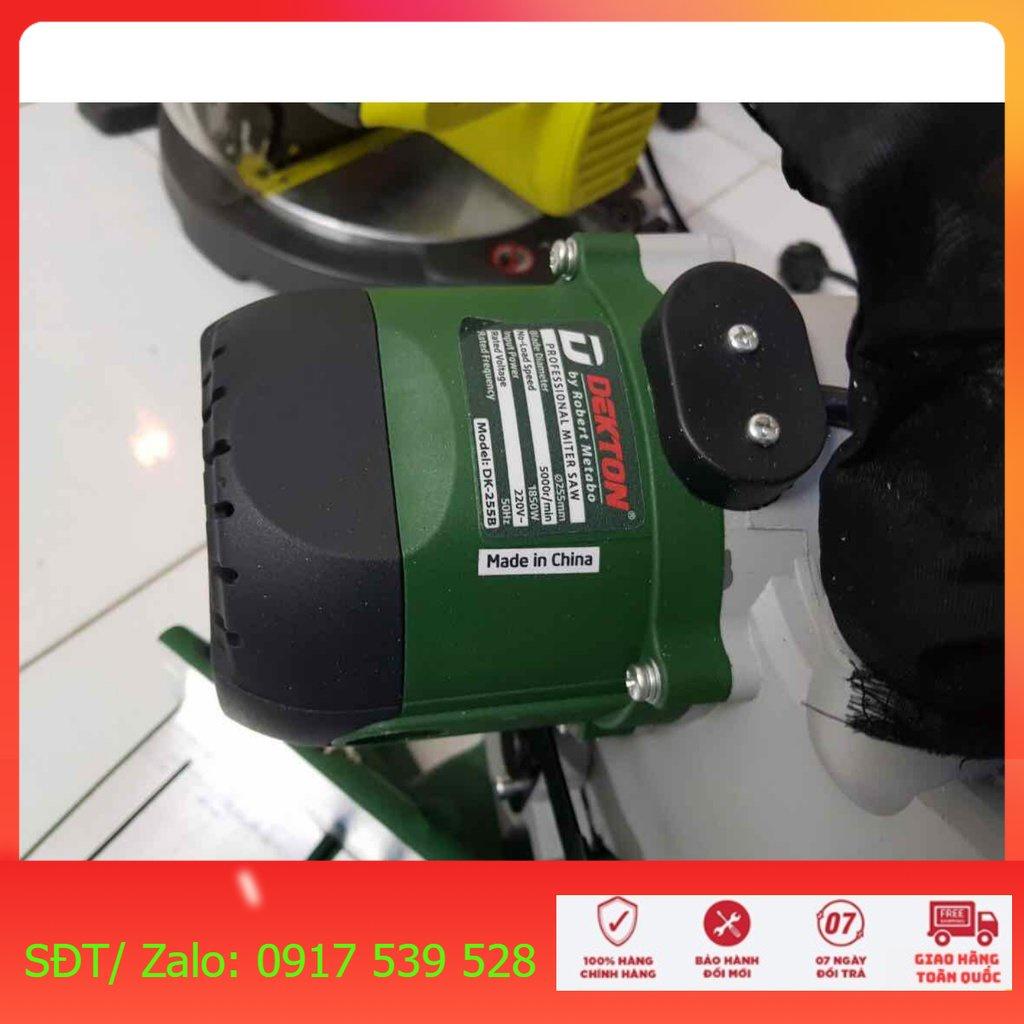 Máy cắt nhôm, Gỗ Dekton DK - 255B - Công suất 1850W - Dây curoa - Lưỡi 255mm - BẢO HÀNH 6 THÁNG . Hàng mới 100%