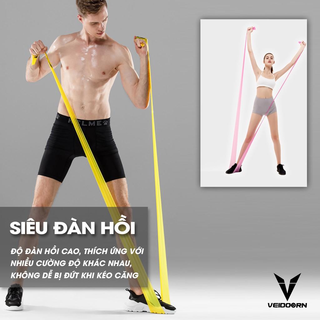 Dây Đàn Hồi Kháng Lực Veidoorn, Dây Thun Tập Yoga Gym, Dây Cao Su Tập Thể Dục, Phụ Kiện Tập Gym Nữ - AMBERVIETNAM