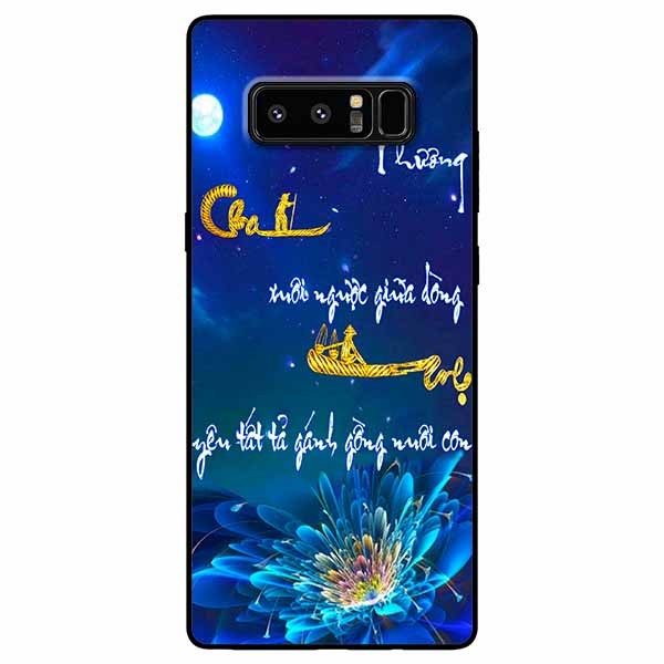 Ốp lưng in cho Samsung Note 8 Mẫu Thư Pháp Cha Mẹ