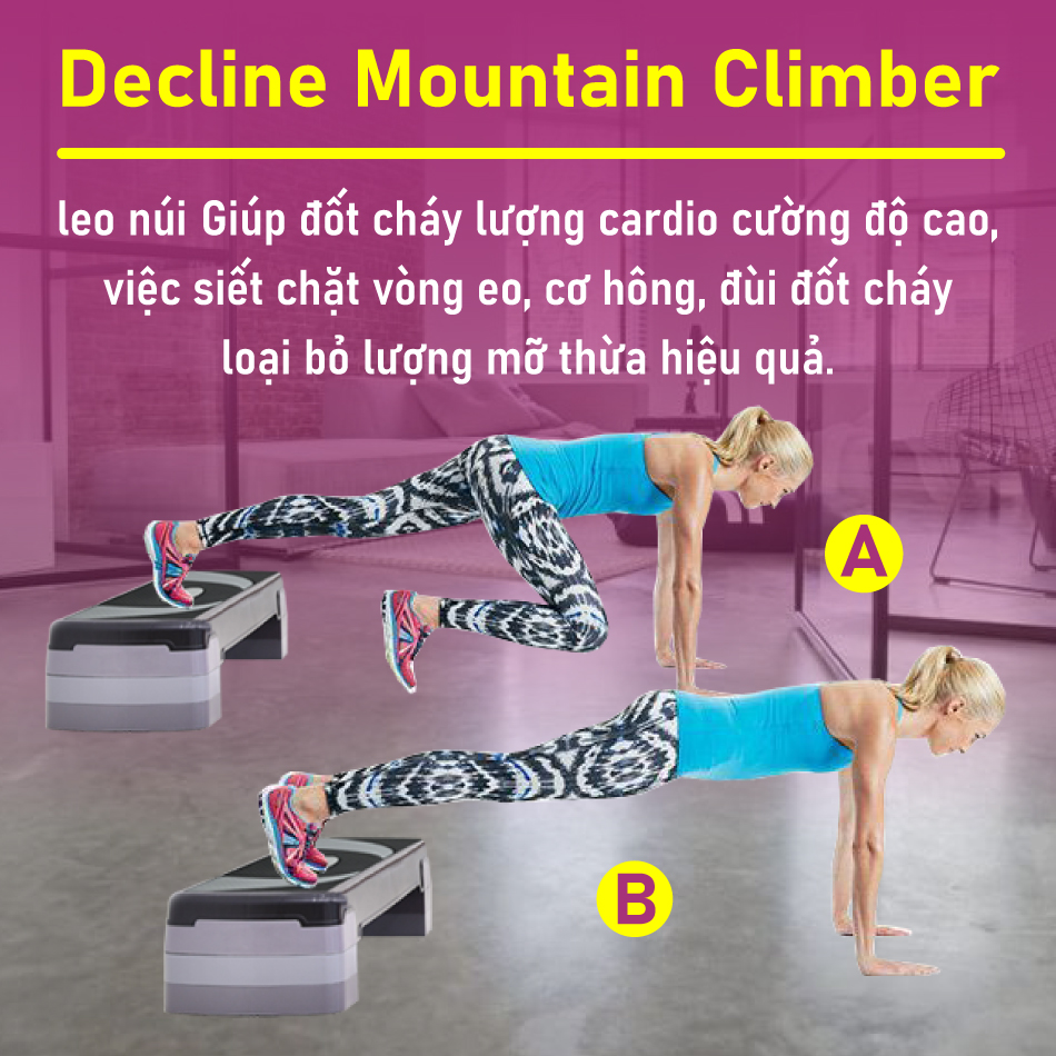 BG Bục dậm nhảy tập aerobic step size 78cm giảm cân toàn thân hiệu quả mới 2020