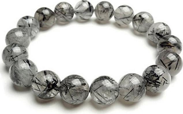 Vòng tay nữ thạch anh tóc đen 10mm