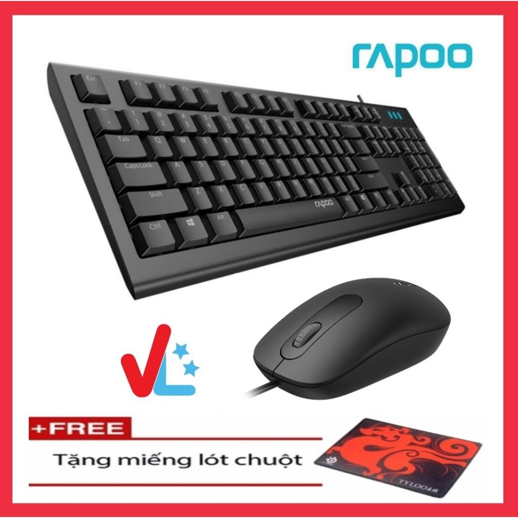 Combo Bàn Phím Chuột Có Dây  Rapoo NK1800+N120 - VL - Hàng Chính Hãng