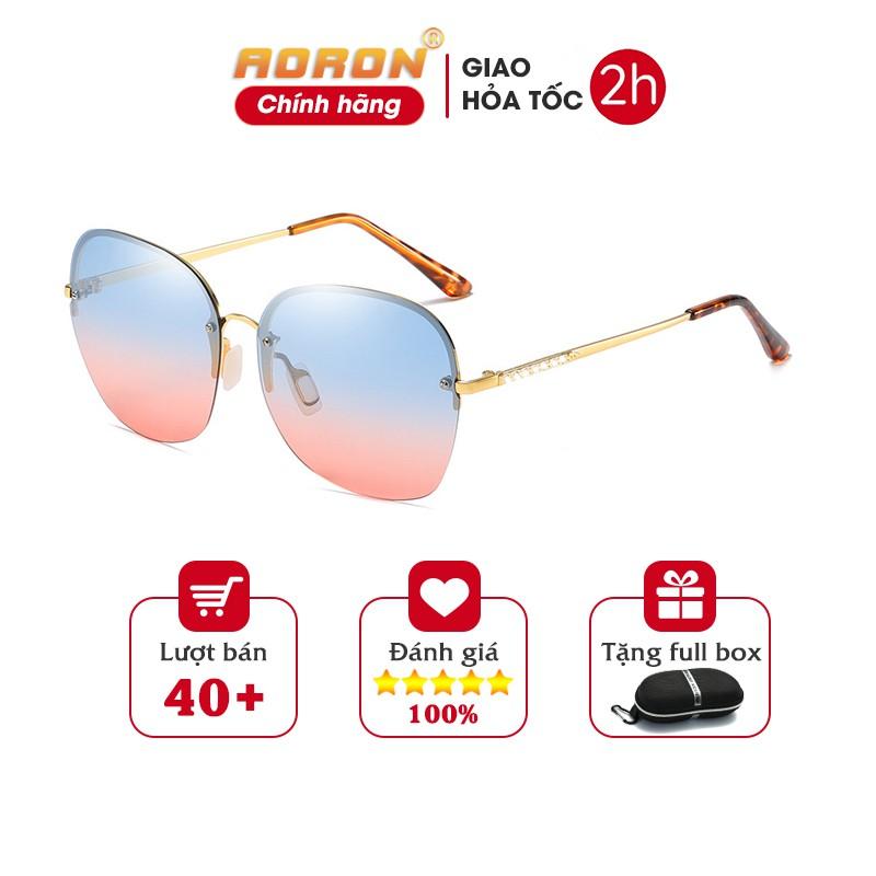 Kính Mát Nữ, Kính Mát Nữ Cao Cấp, Kính Mát Nữ Chống Tia UV Màu Gradient Mới Nhất Mùa Hè AK027-Aoron