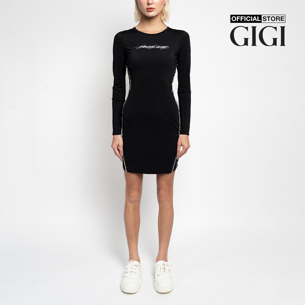 GIGI - Đầm bút chì tay dài cổ tròn phom ôm LS Jersey G2101D212183-66