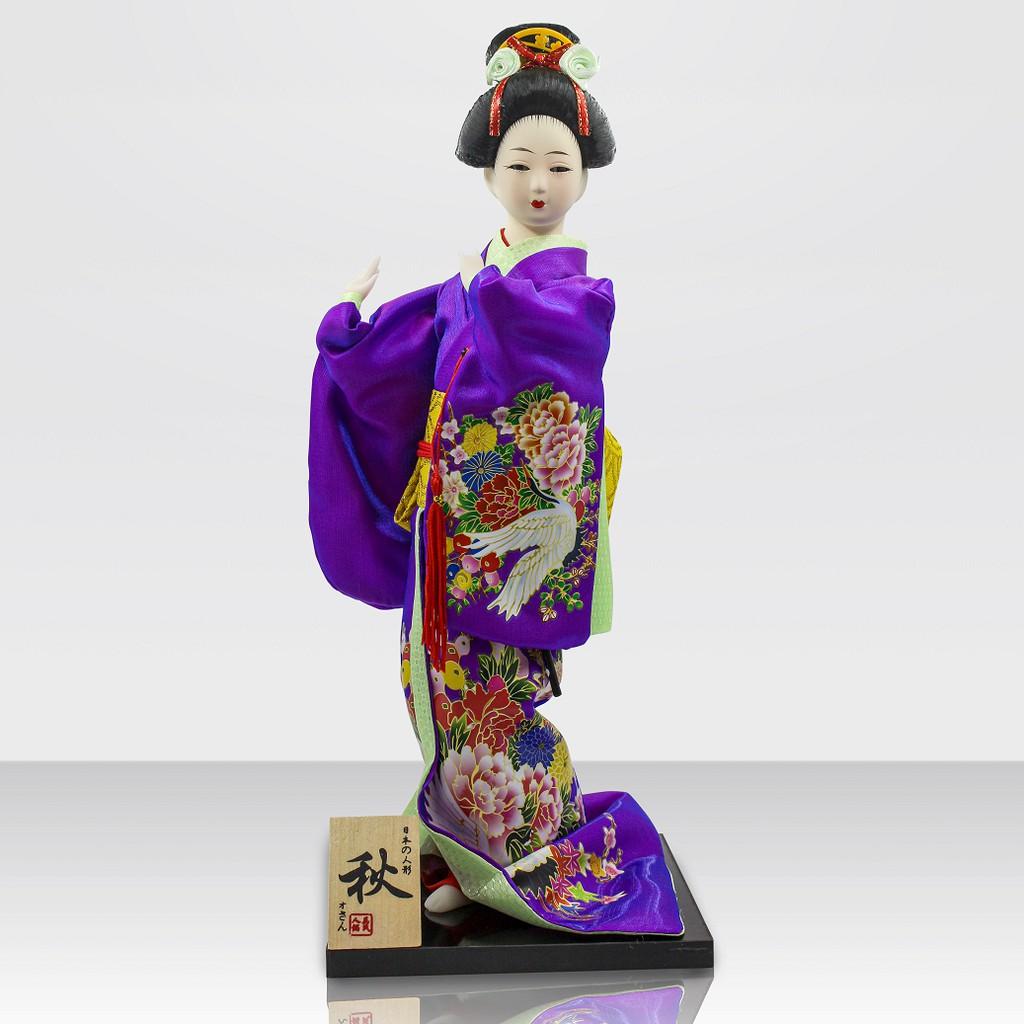 Búp bê Geisha cao 30cm trong trang phục truyền thống Nhật Bản với sáo trúc - Y05 (ảnh thật)