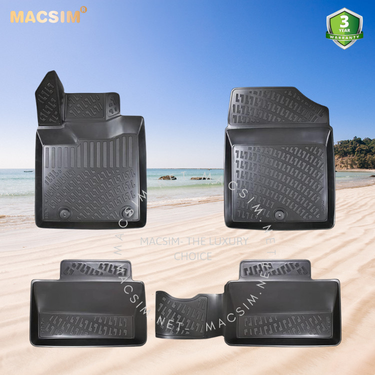 Thảm lót sàn ô tô nhựa TPU Silicon Hyundai i10 2013-2019 Nhãn hiệu Macsim